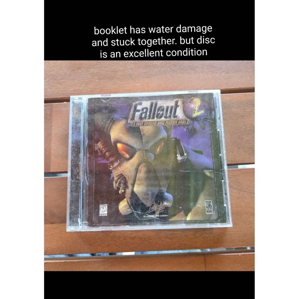 VTG 1998 Fallout 2 PC Game Jwl Case Manual Interplay Black Isle Studios Rare USA